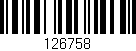 Código de barras (EAN, GTIN, SKU, ISBN): '126758'