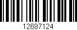 Código de barras (EAN, GTIN, SKU, ISBN): '12687124'