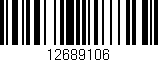 Código de barras (EAN, GTIN, SKU, ISBN): '12689106'