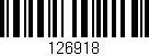 Código de barras (EAN, GTIN, SKU, ISBN): '126918'