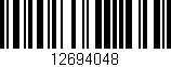 Código de barras (EAN, GTIN, SKU, ISBN): '12694048'