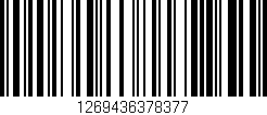 Código de barras (EAN, GTIN, SKU, ISBN): '1269436378377'