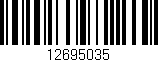 Código de barras (EAN, GTIN, SKU, ISBN): '12695035'
