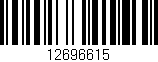 Código de barras (EAN, GTIN, SKU, ISBN): '12696615'