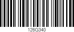Código de barras (EAN, GTIN, SKU, ISBN): '126G340'