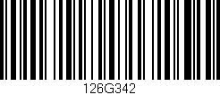 Código de barras (EAN, GTIN, SKU, ISBN): '126G342'
