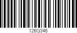 Código de barras (EAN, GTIN, SKU, ISBN): '126G346'