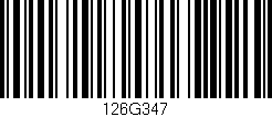 Código de barras (EAN, GTIN, SKU, ISBN): '126G347'