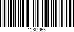 Código de barras (EAN, GTIN, SKU, ISBN): '126G355'