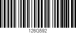 Código de barras (EAN, GTIN, SKU, ISBN): '126G592'