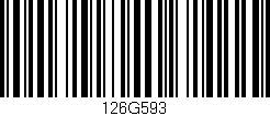 Código de barras (EAN, GTIN, SKU, ISBN): '126G593'