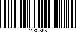 Código de barras (EAN, GTIN, SKU, ISBN): '126G595'