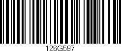 Código de barras (EAN, GTIN, SKU, ISBN): '126G597'