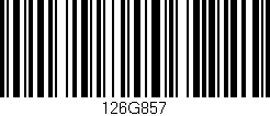 Código de barras (EAN, GTIN, SKU, ISBN): '126G857'