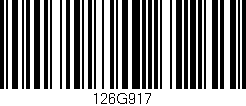 Código de barras (EAN, GTIN, SKU, ISBN): '126G917'