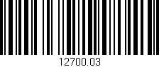 Código de barras (EAN, GTIN, SKU, ISBN): '12700.03'