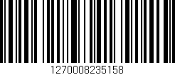 Código de barras (EAN, GTIN, SKU, ISBN): '1270008235158'