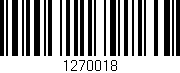 Código de barras (EAN, GTIN, SKU, ISBN): '1270018'