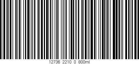 Código de barras (EAN, GTIN, SKU, ISBN): '12736_2210_0_800ml'