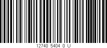 Código de barras (EAN, GTIN, SKU, ISBN): '12740_5404_0_U'