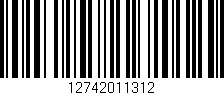 Código de barras (EAN, GTIN, SKU, ISBN): '12742011312'