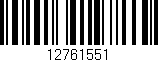 Código de barras (EAN, GTIN, SKU, ISBN): '12761551'