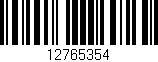 Código de barras (EAN, GTIN, SKU, ISBN): '12765354'