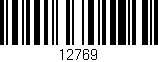 Código de barras (EAN, GTIN, SKU, ISBN): '12769'