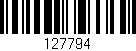 Código de barras (EAN, GTIN, SKU, ISBN): '127794'
