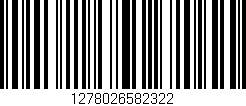 Código de barras (EAN, GTIN, SKU, ISBN): '1278026582322'