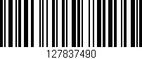 Código de barras (EAN, GTIN, SKU, ISBN): '127837490'