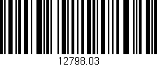 Código de barras (EAN, GTIN, SKU, ISBN): '12798.03'