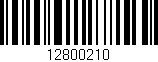 Código de barras (EAN, GTIN, SKU, ISBN): '12800210'