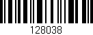 Código de barras (EAN, GTIN, SKU, ISBN): '128038'