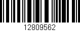 Código de barras (EAN, GTIN, SKU, ISBN): '12809562'