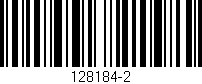 Código de barras (EAN, GTIN, SKU, ISBN): '128184-2'