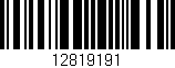 Código de barras (EAN, GTIN, SKU, ISBN): '12819191'