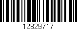 Código de barras (EAN, GTIN, SKU, ISBN): '12829717'