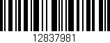 Código de barras (EAN, GTIN, SKU, ISBN): '12837981'