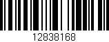 Código de barras (EAN, GTIN, SKU, ISBN): '12838168'