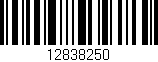 Código de barras (EAN, GTIN, SKU, ISBN): '12838250'