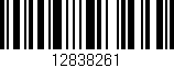 Código de barras (EAN, GTIN, SKU, ISBN): '12838261'