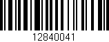 Código de barras (EAN, GTIN, SKU, ISBN): '12840041'