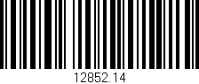 Código de barras (EAN, GTIN, SKU, ISBN): '12852.14'