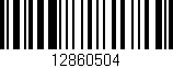 Código de barras (EAN, GTIN, SKU, ISBN): '12860504'