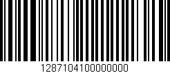 Código de barras (EAN, GTIN, SKU, ISBN): '1287104100000000'