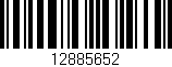 Código de barras (EAN, GTIN, SKU, ISBN): '12885652'