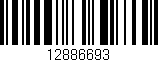 Código de barras (EAN, GTIN, SKU, ISBN): '12886693'