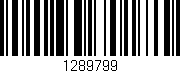 Código de barras (EAN, GTIN, SKU, ISBN): '1289799'