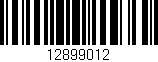 Código de barras (EAN, GTIN, SKU, ISBN): '12899012'